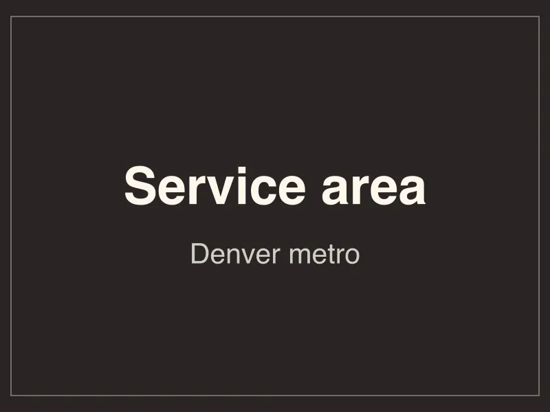 Map of the Summit Ridge Roofing service area